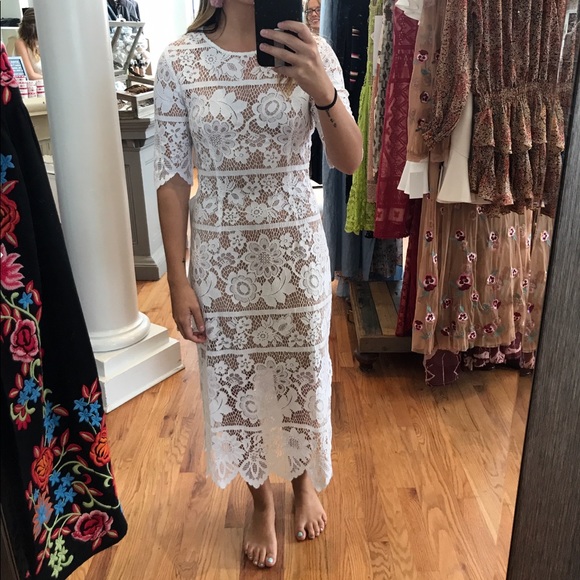 For Love And Lemons Dresses & Skirts - For Love & Lemons White Lace Maxi - WORN TWICE
